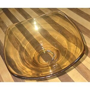 Retro MCM 6" Amber Bowl Small